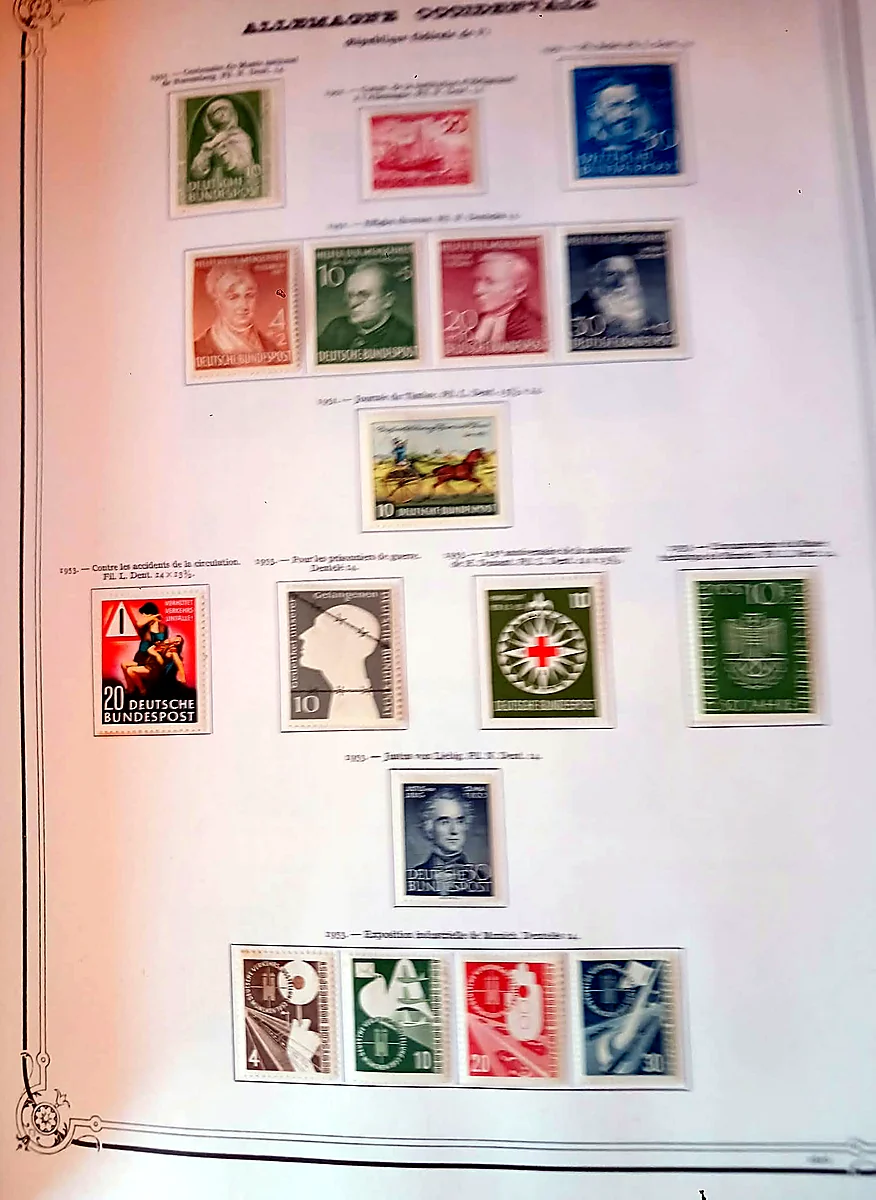 Alemania Federal 1951–1992, detalle 2