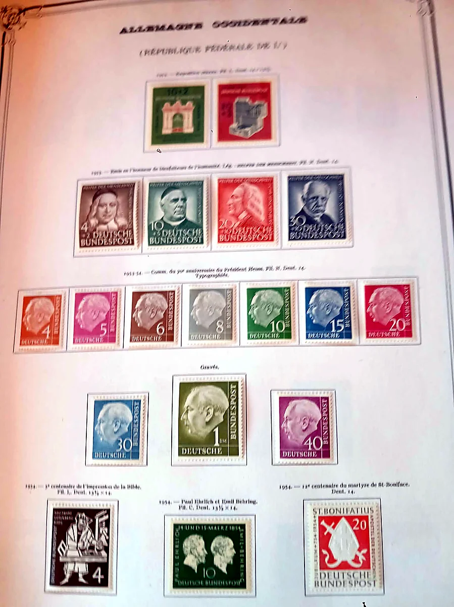 Alemania Federal 1951–1992, detalle 3