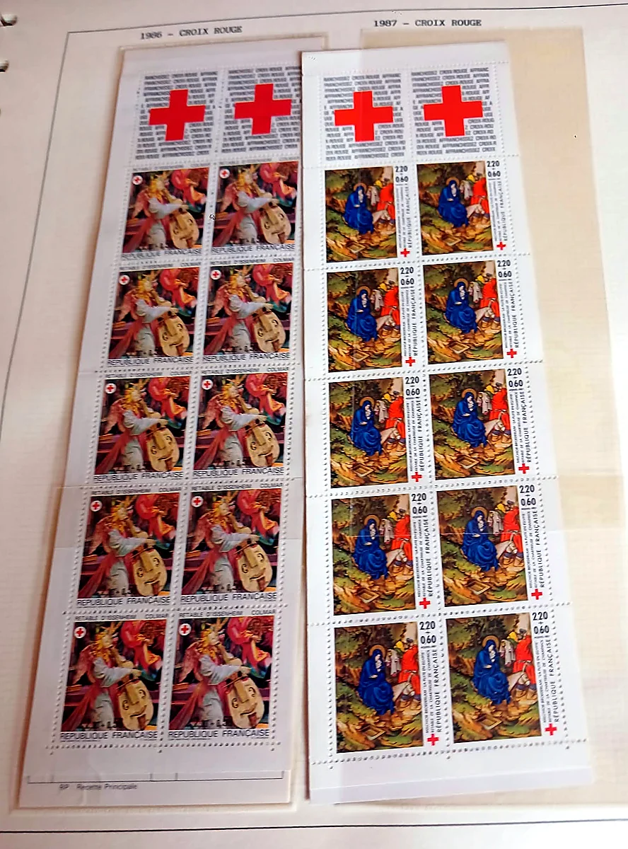 Cruz Roja francesa, colección de carnets 1951–1996, detalle 4