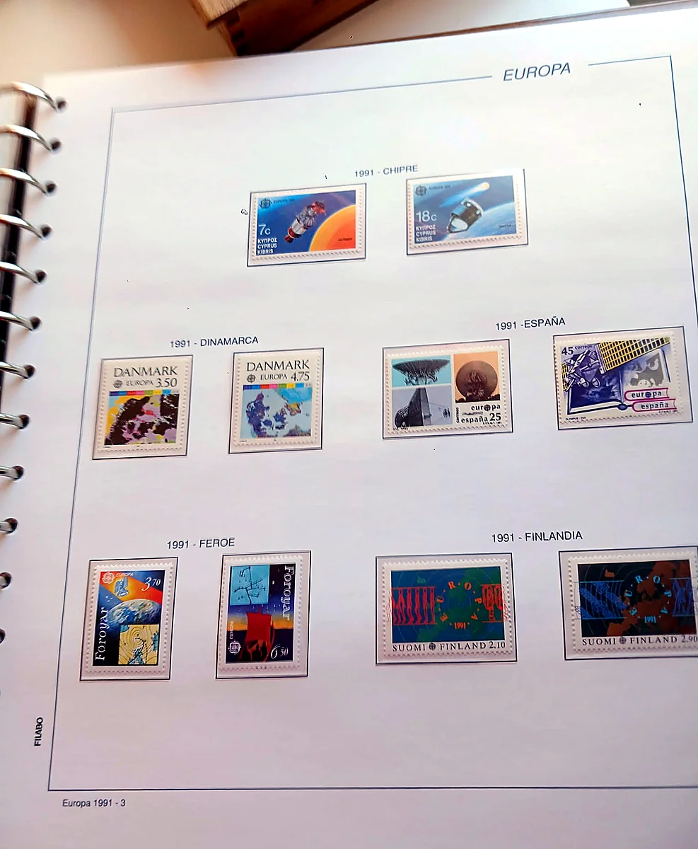 Europa CEPT 1991, año completo, detalle 2