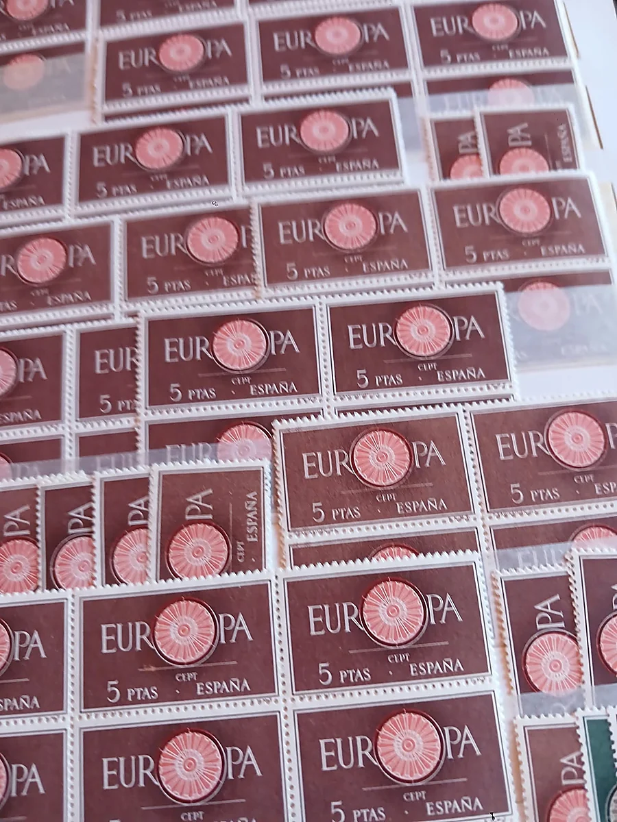España, tema Europa 1960–1977 · lote de existencias, detalle 2