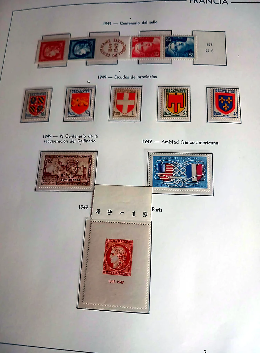 Francia 1945–1964, colección completa, detalle 3