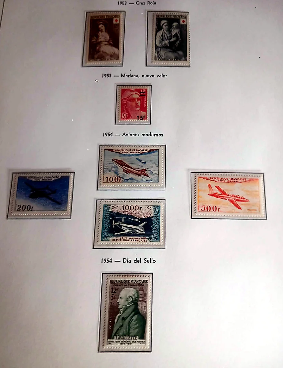 Francia 1945–1964, colección completa, detalle 4