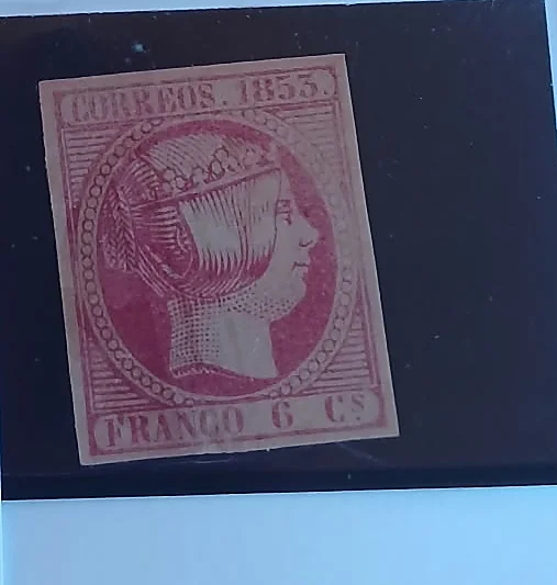 Edifil 17 · seis cuartos rosa, 1853 — España, 1853