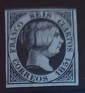 Edifil 6 · Seis cuartos, 1851 — España, 1851