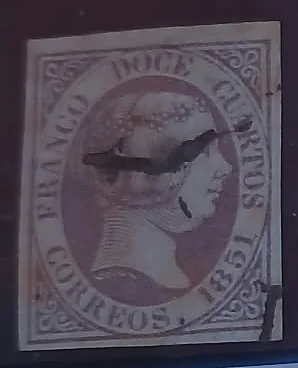 Edifil 7 · Doce cuartos, 1851 — España, 1851