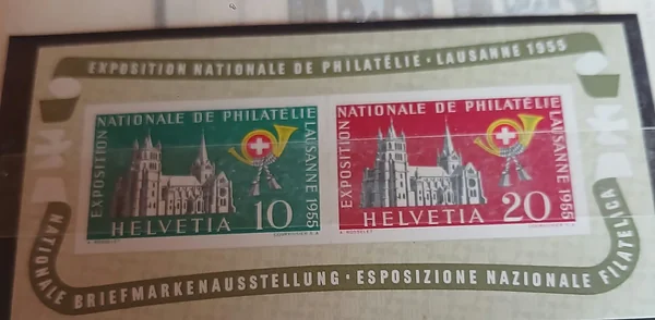 Suiza 1955 · hoja bloque de la exposición nacional de Lausana — Suiza, 1955