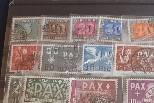 Suiza 1945 · serie PAX completa, usada — Suiza, 1945