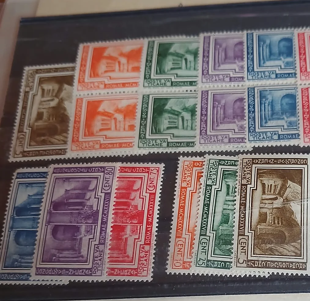 Vaticano 1938 · congreso de arqueología cristiana (Yvert 80/85) — Ciudad del Vaticano, 1938
